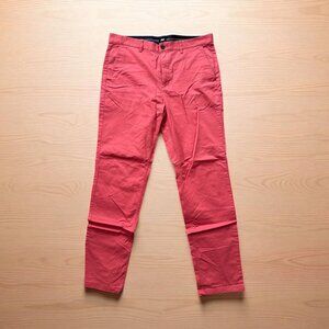 H&M Men's Washed Red  Casual Pants Size 36R